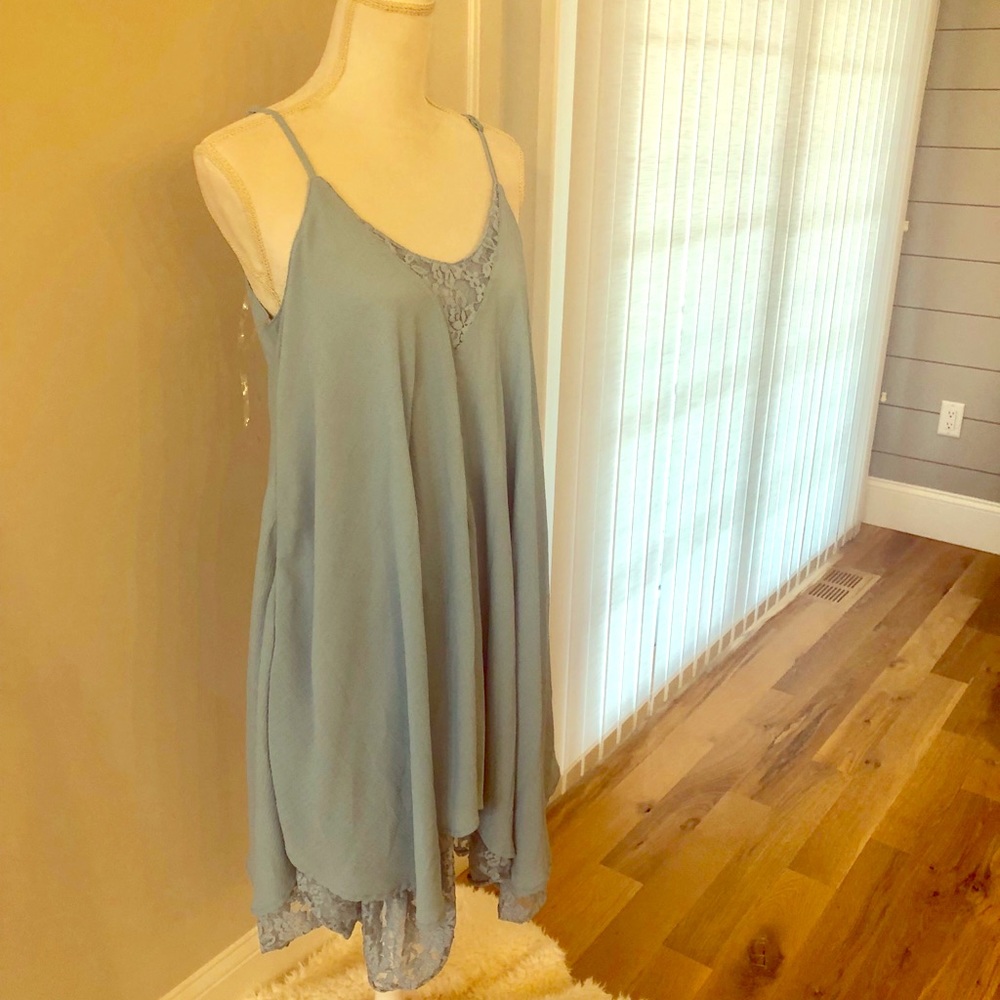 Umgee linen and lace dress